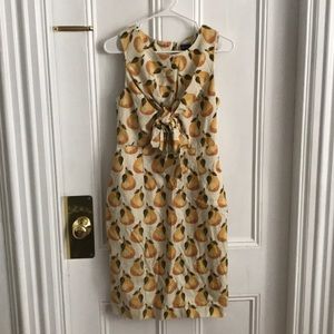 Anthropologie Pear-Print Dress